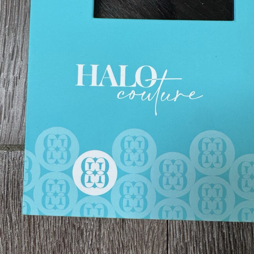 HALO COUTURE Original HALO EXTENSIONS 12in Color #1B; Dark Brown and beautiful. - Picture 3 of 14
